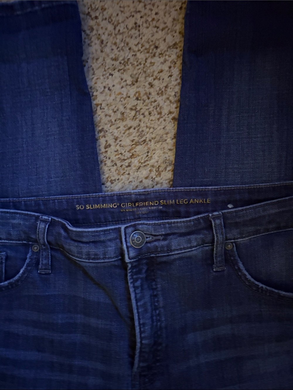 Chico’s Blue so slimming girlfriend ankle jeans size 1.5/ 10 inseam 26